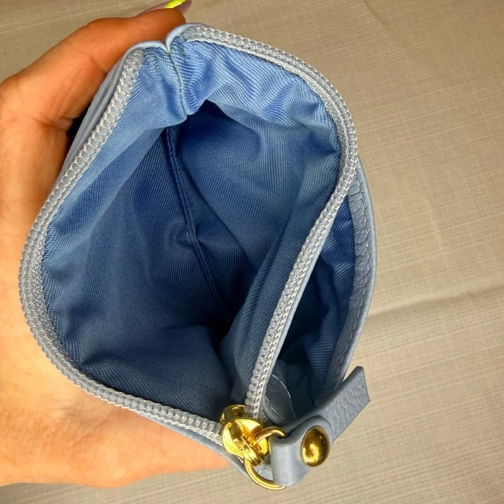 Lodis Periwinkle Leather Wristlet & Card Pouch - Light Blue - Picture 4 of 4
